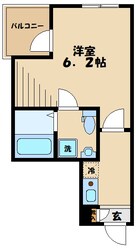 カインドネス八王子片倉B棟の物件間取画像